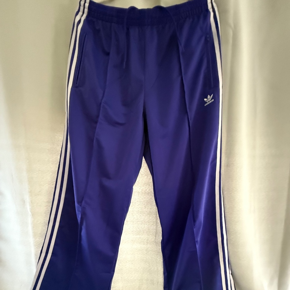 Adidas Originals Purple Track Pants (Large) - Retro Style with Matching Jacket O